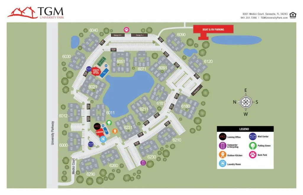 TGM University Park Apartments Map