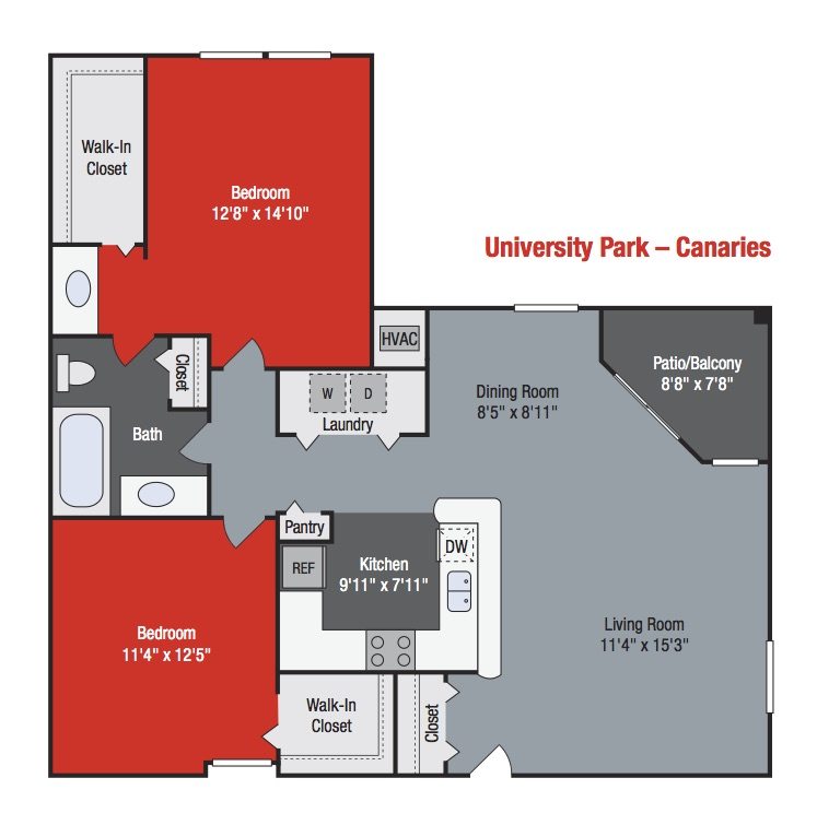 Apartments For Rent TGM University Park - Canaries 